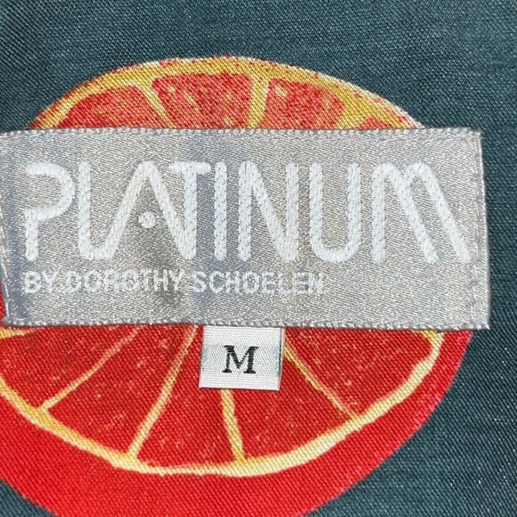 Vintage 80'S PLATINUM by DOROTHY SCHOELEN New with Tags Shimmery Jacket w/ Fruit - Picture 7 of 11
